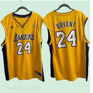 Adidas Yellow/Purple Los Angeles Lakers #24 Bryant Jersey